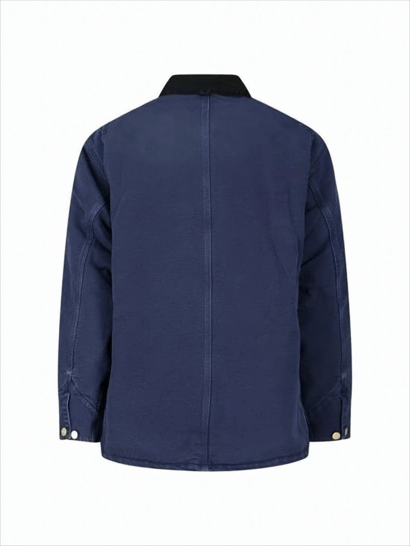 Carhartt Wip Sturdy Dark Navy Cotton Casual Jacket