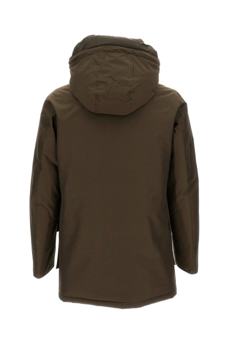 Woolrich Green Artic Hooded Multi-Pocket Parka