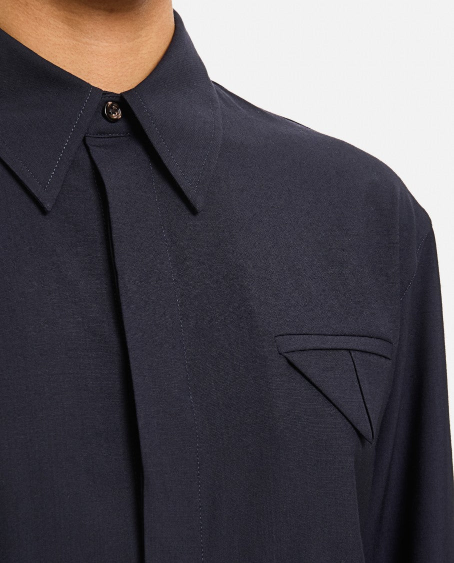 Bottega Veneta Blue Classic Shirt
