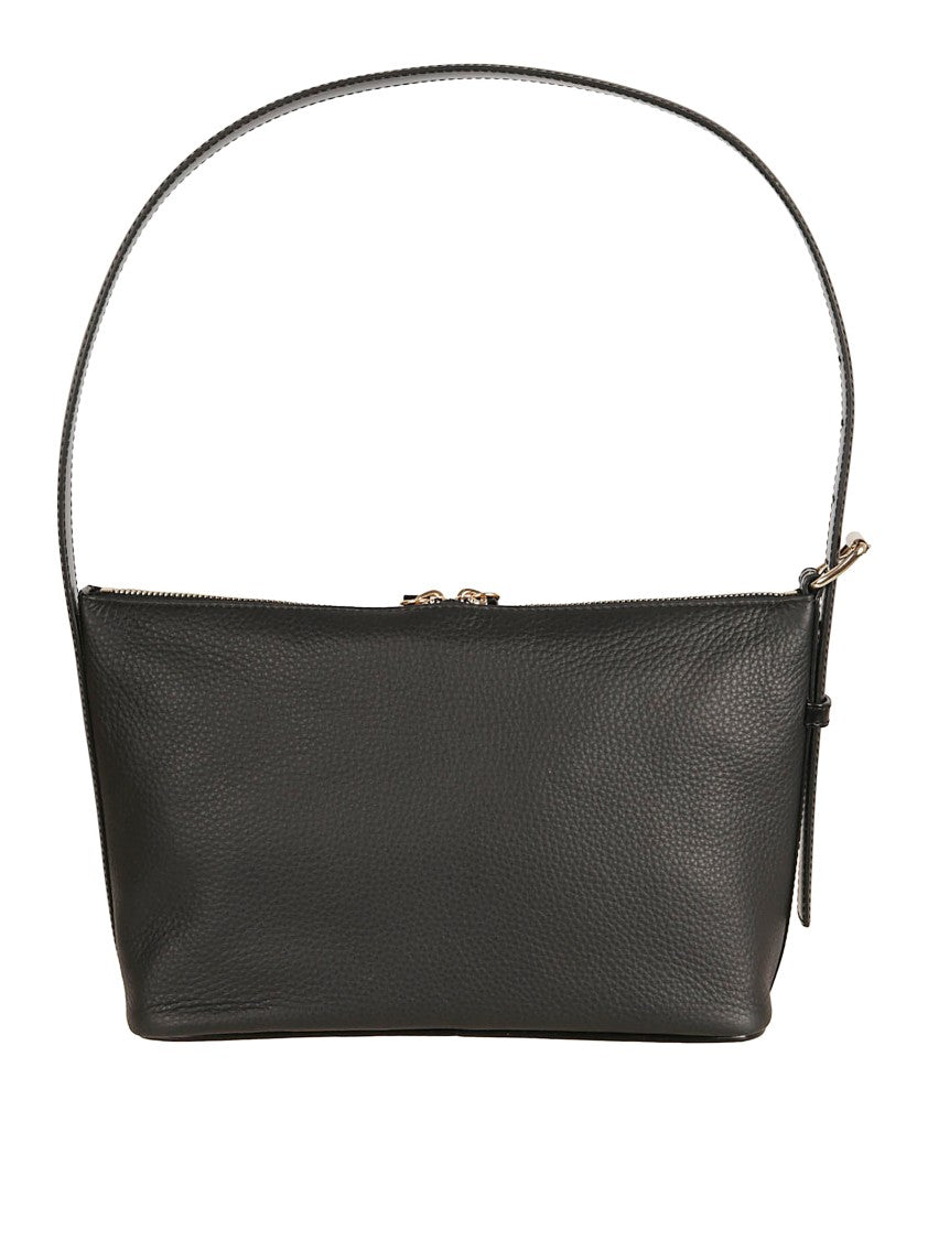A.P.C. Rectangular Black Bag In Textured Cowhide Leather