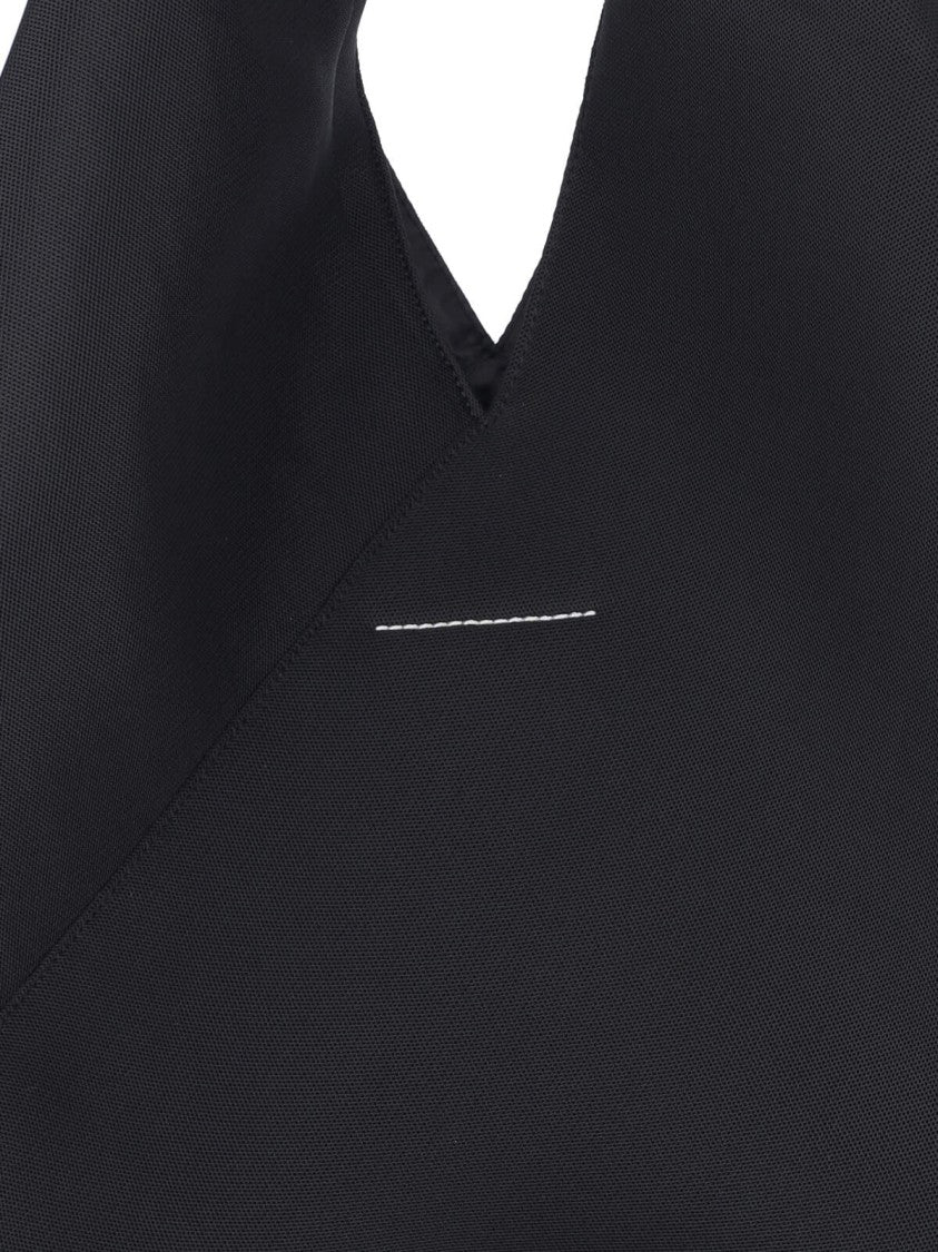 Mm6 By Maison Margiela Triangular-Shaped Bag With Padded Grip And Metallic Accent