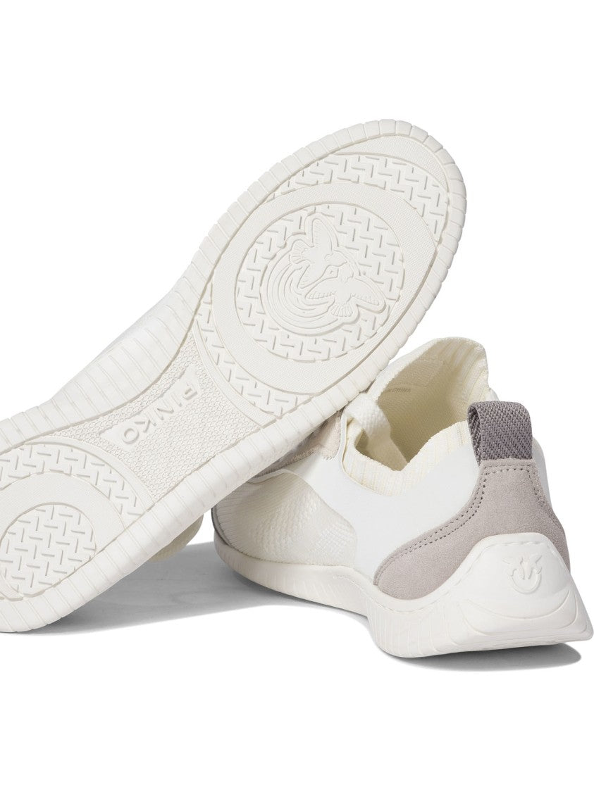 Pinko Versatile Pinko Sneakers Crafted From Microfiber