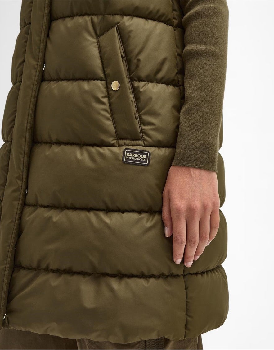 Barbour Greyson Puffer Long Gilet Jacket