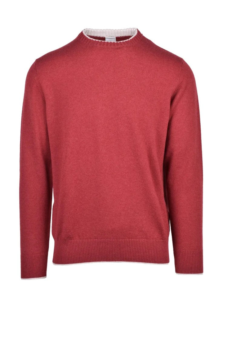 Eleventy Crew Neck Pullover - Red