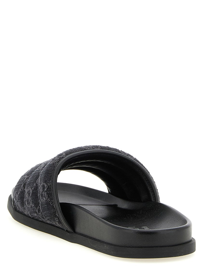 Gucci Gg Denim Slides