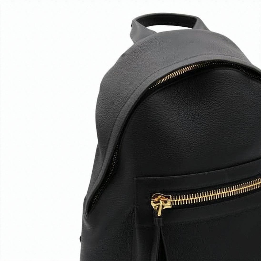 Tom Ford Calf Leather Backpack With Gold-Tone Accents