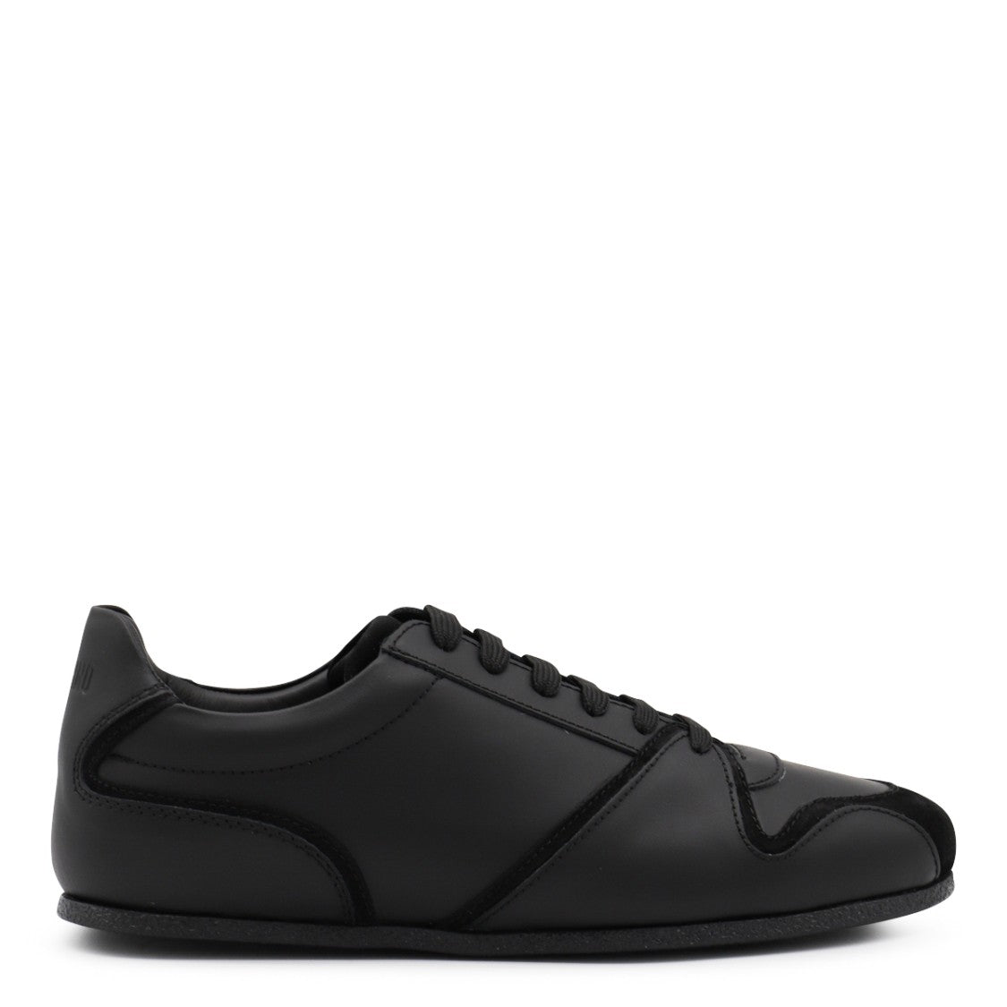 Moschino Black Leather Sneakers
