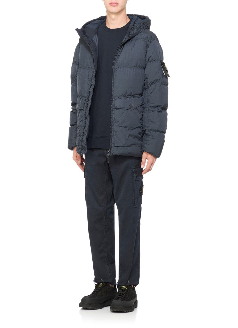 Stone Island Distinctive Blue Cotton Sweatshirt