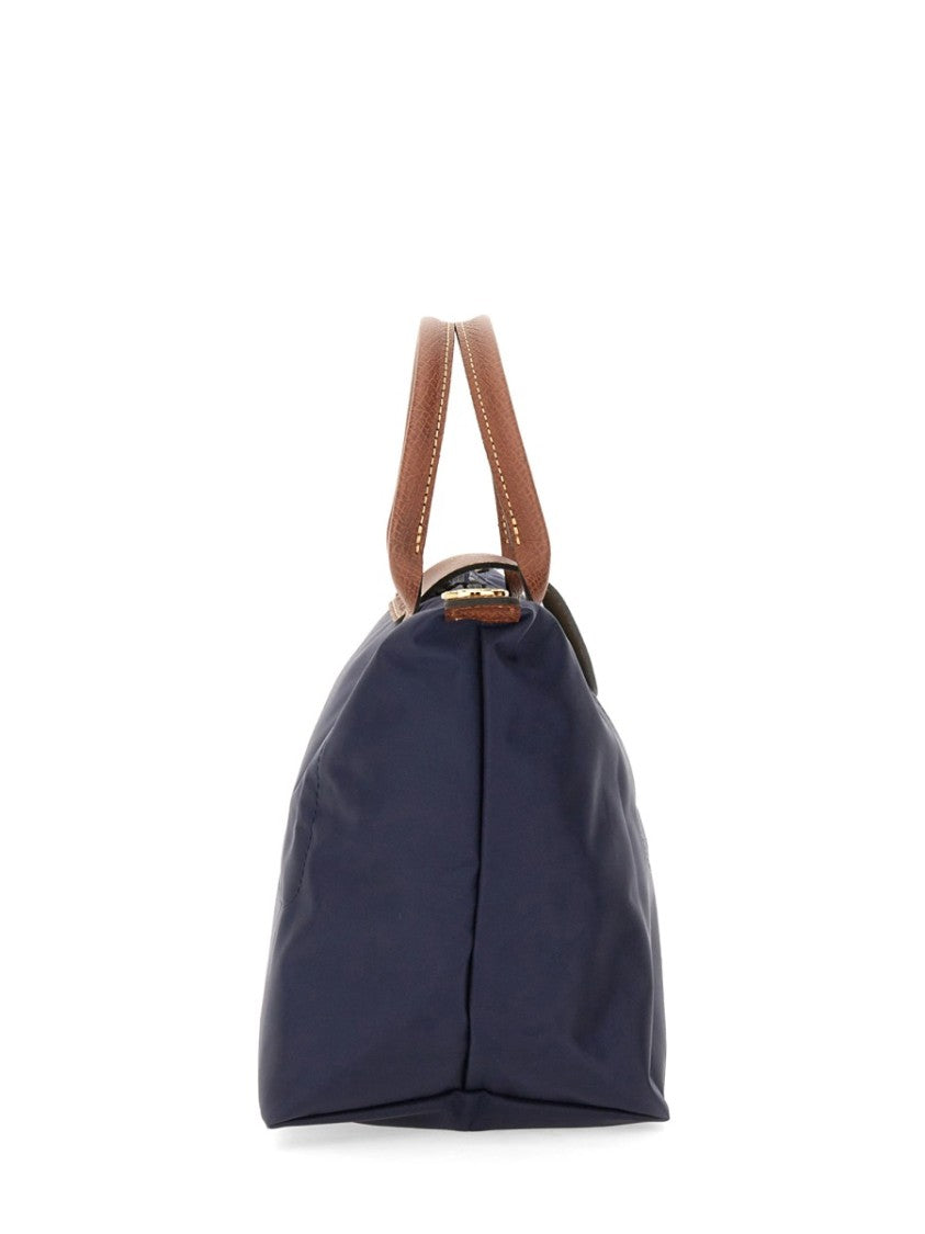 Longchamp Structured Small Tote With Leather Accents