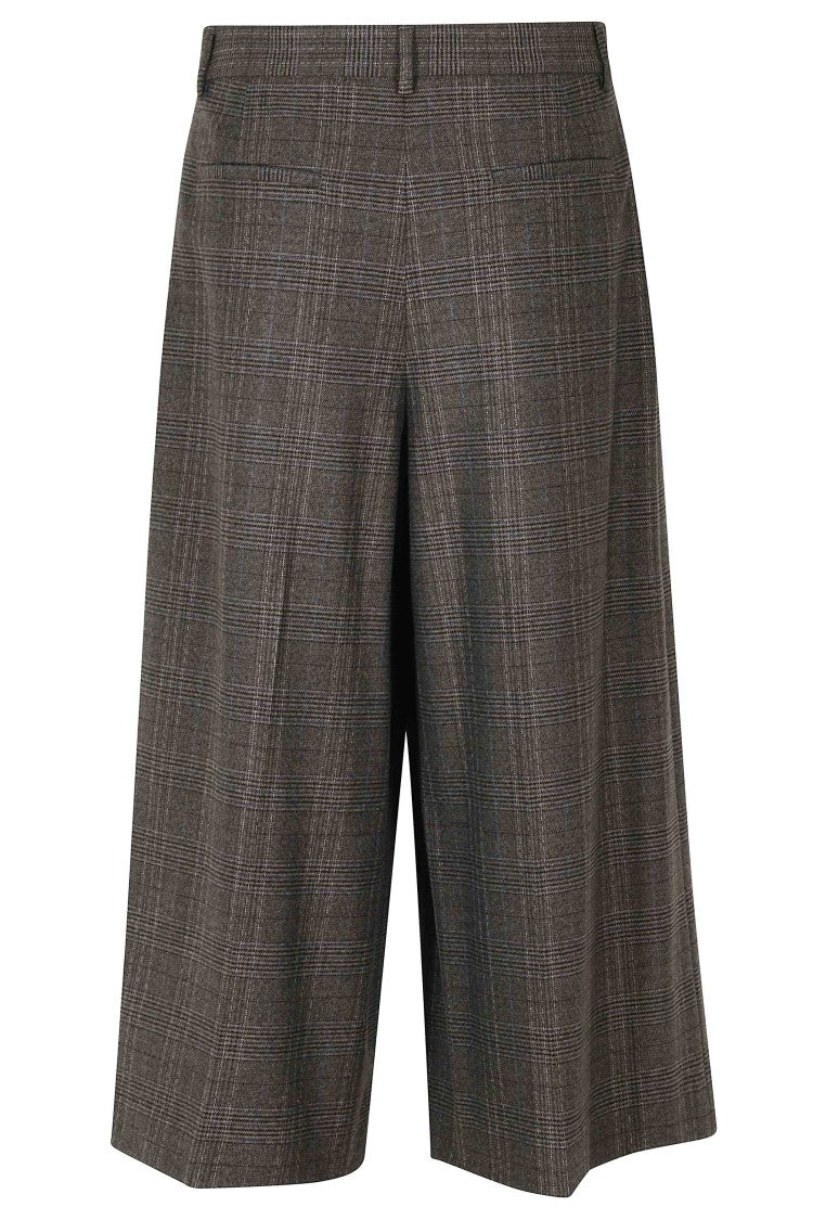 Seventy Dove Gray Prince Of Wales Check Straight-Leg Bermuda Shorts