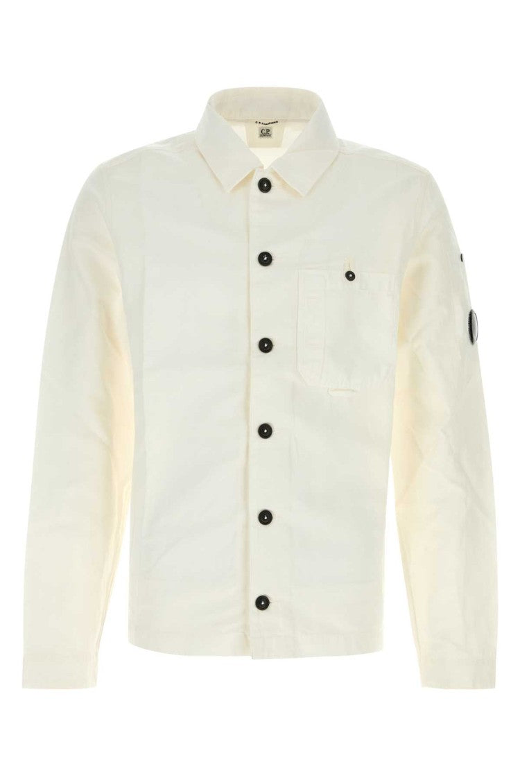 C.P. Company White Cotton Blend Jacket