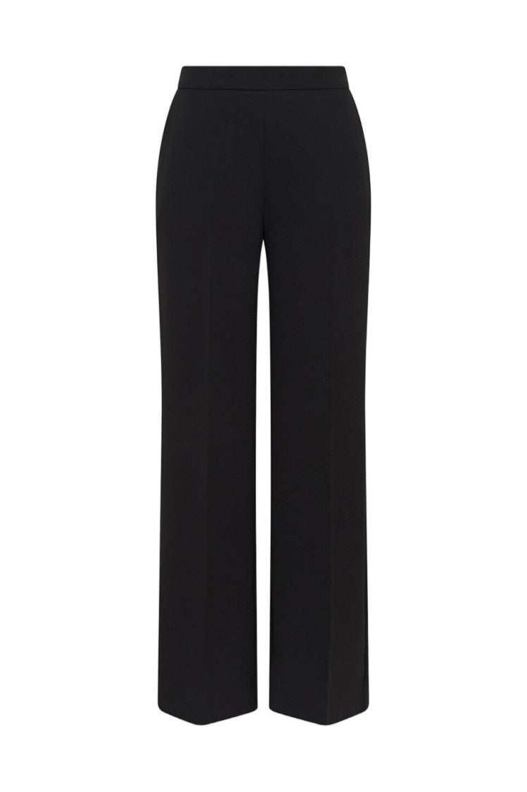 Maliparmi Sablé Topstitching Pressed Crease Straight-Leg Trousers