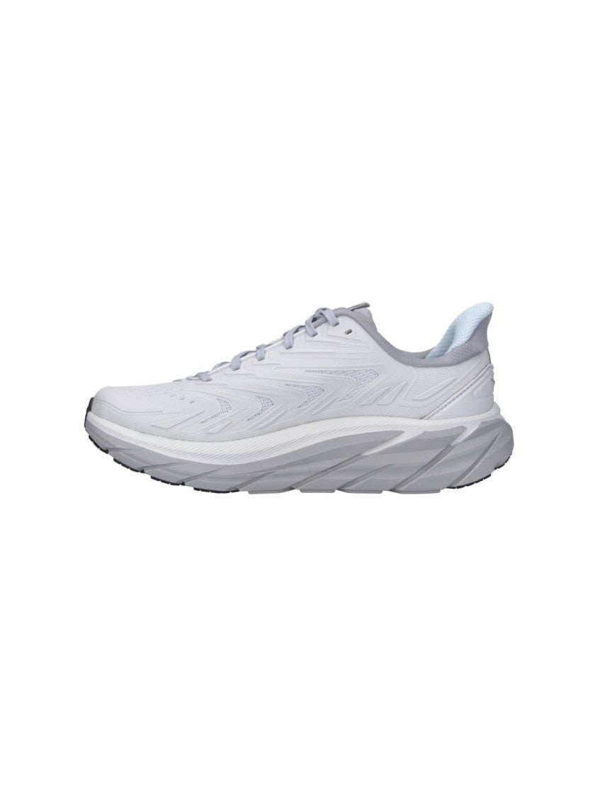 Hoka Grey Clifton Utl Fabric Sneakers