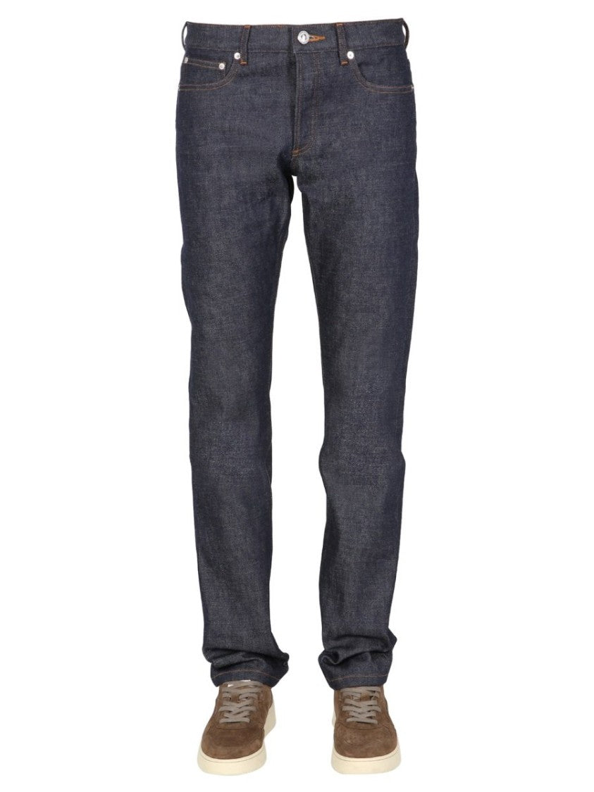 A.P.C. Straight-Leg Denim Pants With Dark Indigo Wash