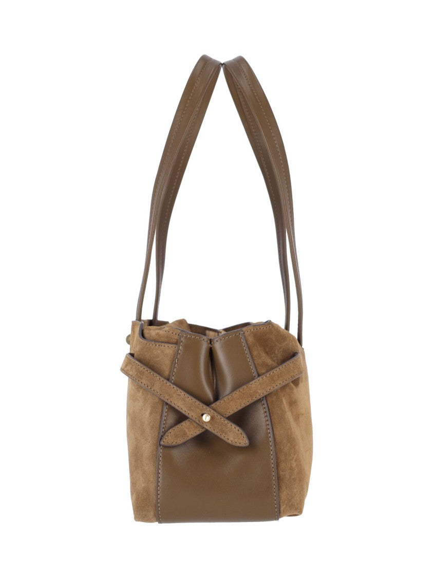 Anya Hindmarch Brown Wilson Suede Shoulder Bag