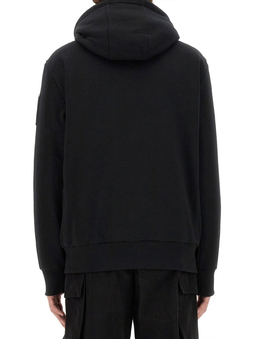 Moose Knuckles Zip-Up Hoodie With Ribbed Cuffs