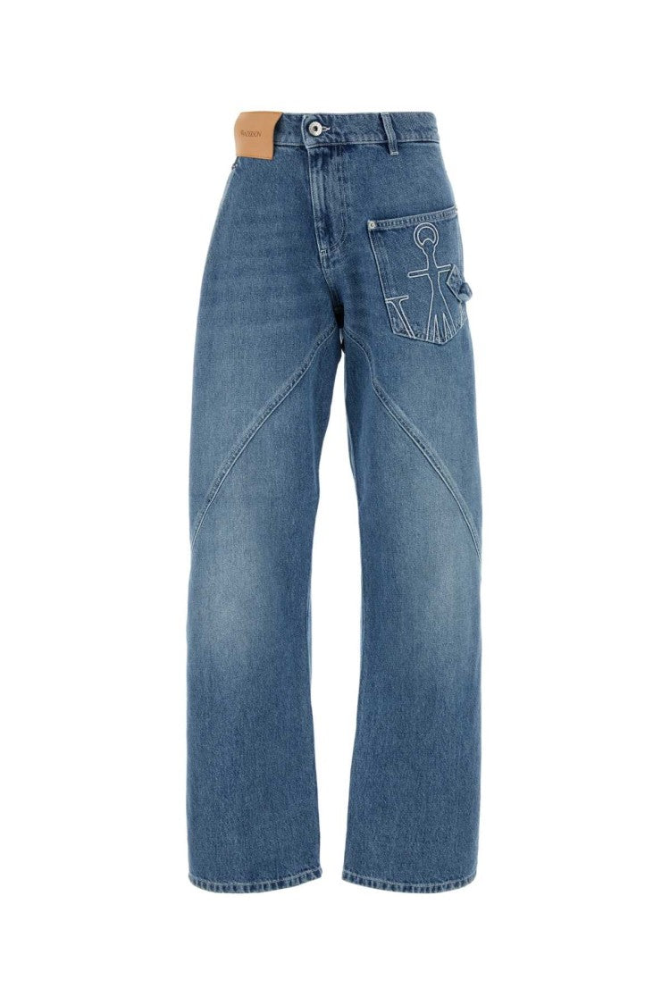 J. W. Anderson Wide Leg Relaxed Fit Denim Jeans