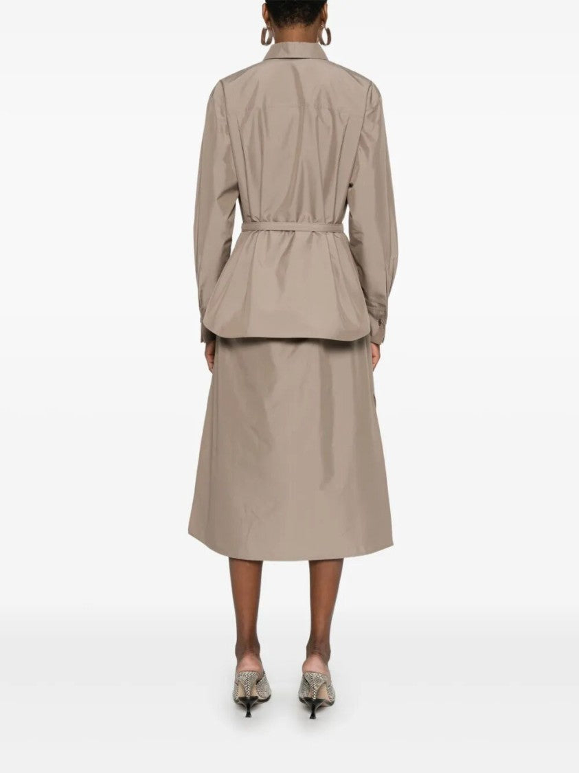 Fendi Midi Dress With Classic Shirt Silhouette