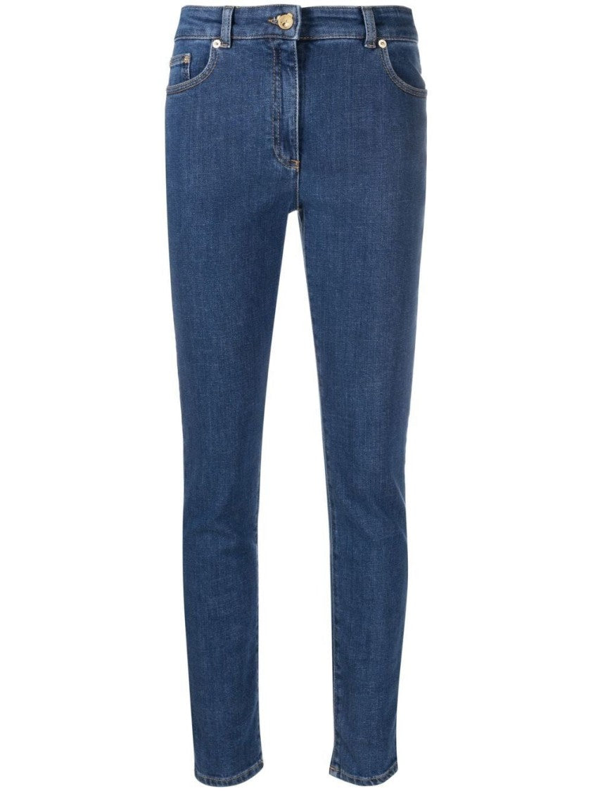 Moschino Form-Fitting Blue Jeans With Classic Five-Pocket Design