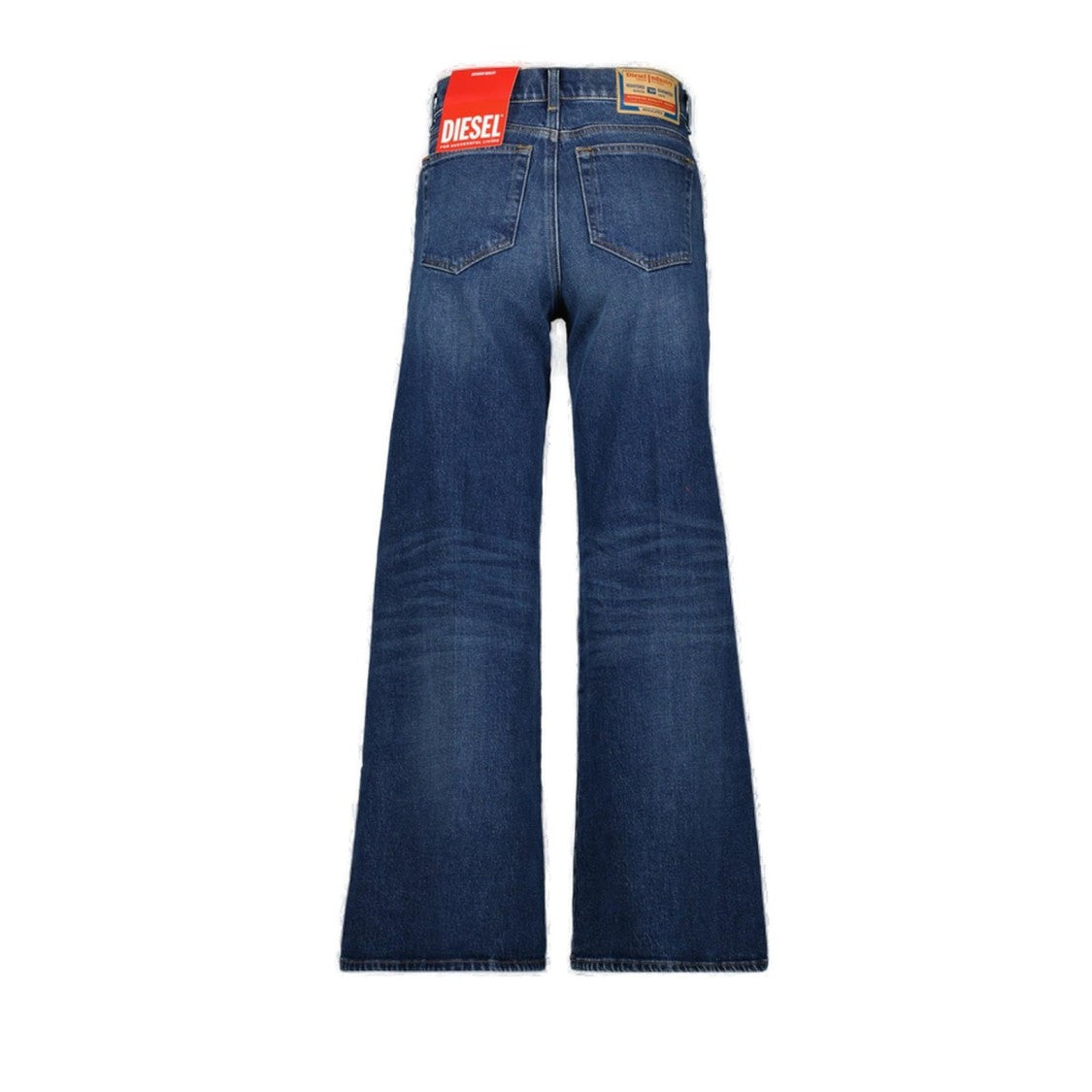 Diesel Medium Blue Wash Straight-Leg Denim Pants