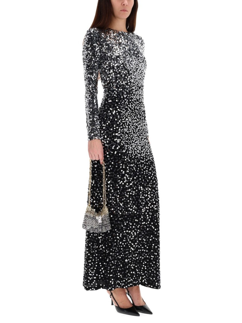Rabanne Long Dress Sequined Maxi Dress