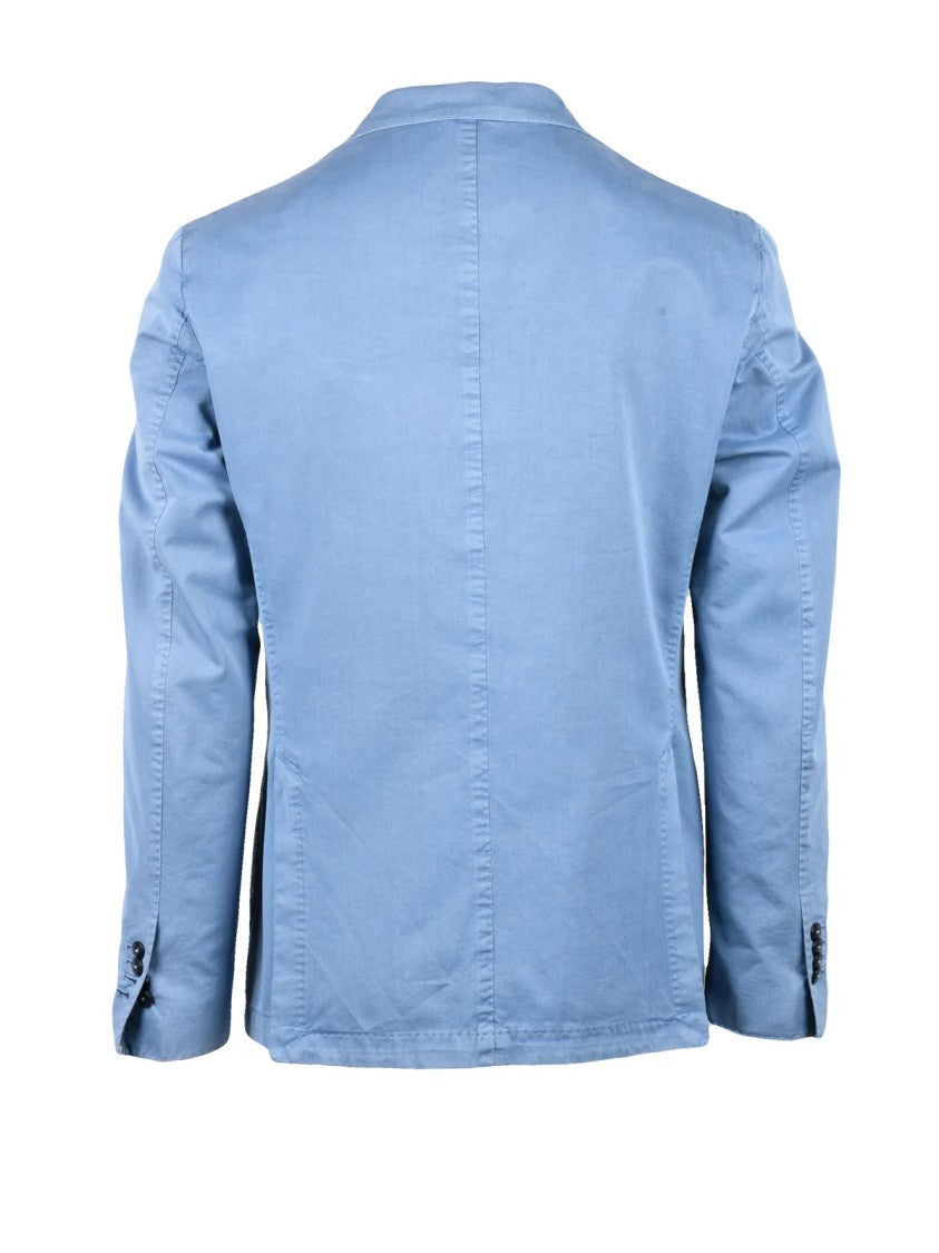 L.B.M. 1911 Cotton-Silk Blend Jacket With Single-Button Closure And Rounded Fit
