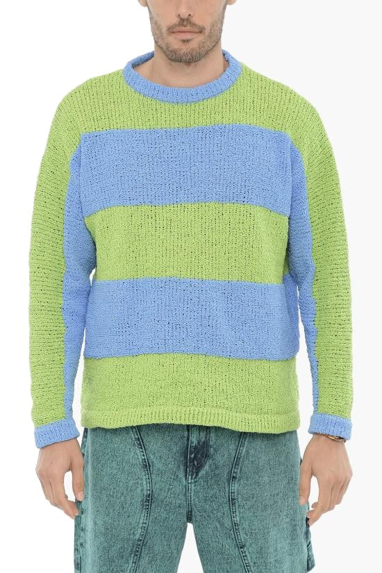 Sunnei Horizontal Stripe Knitted Sweater With Relaxed Fit