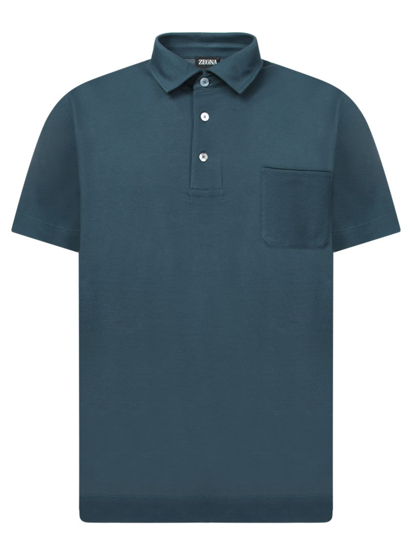 Zegna Classic Collar Polo With Pocket