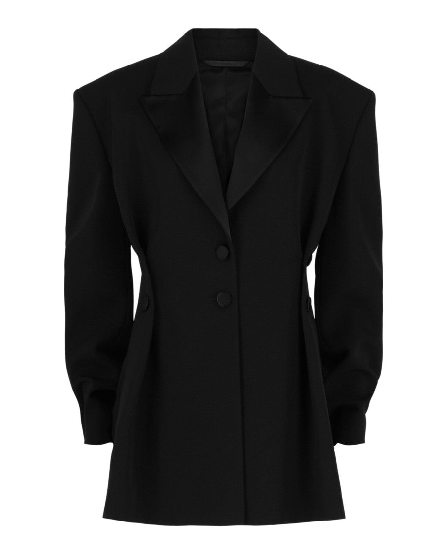Givenchy Pleated Single-Breasted Blazer