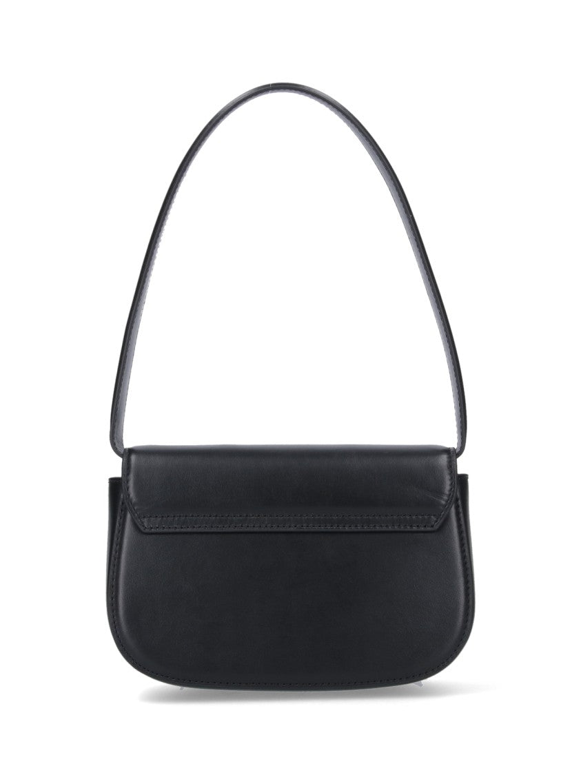 Diesel Shoulder Bag With Magnetic Flap Closure And Enamel Logo