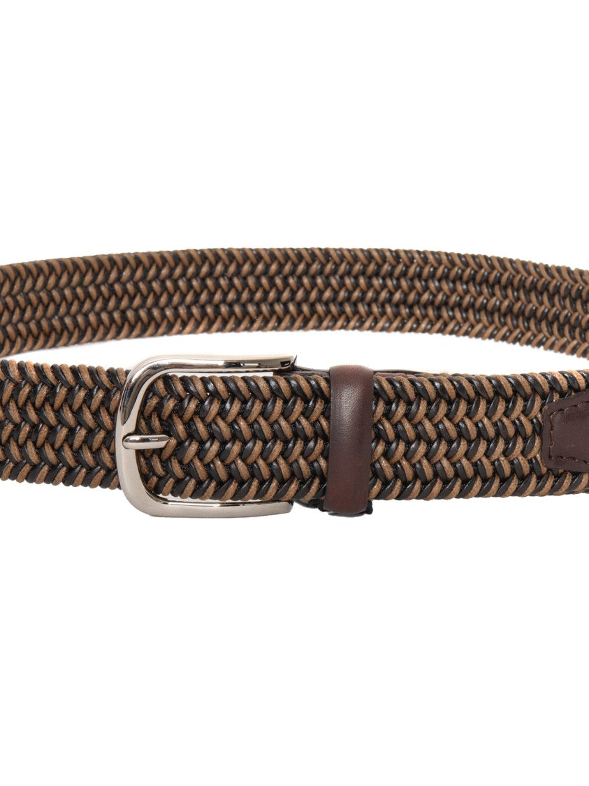 Claudio Orciani Braided Elastic Waxed Cotton Belt