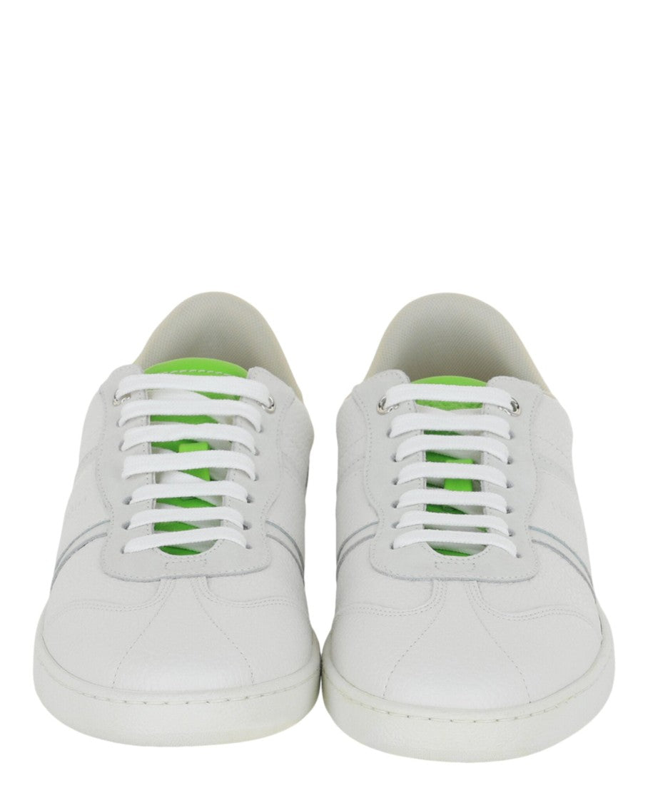 Ferragamo Achille 1 Leather Low-Top Sneakers