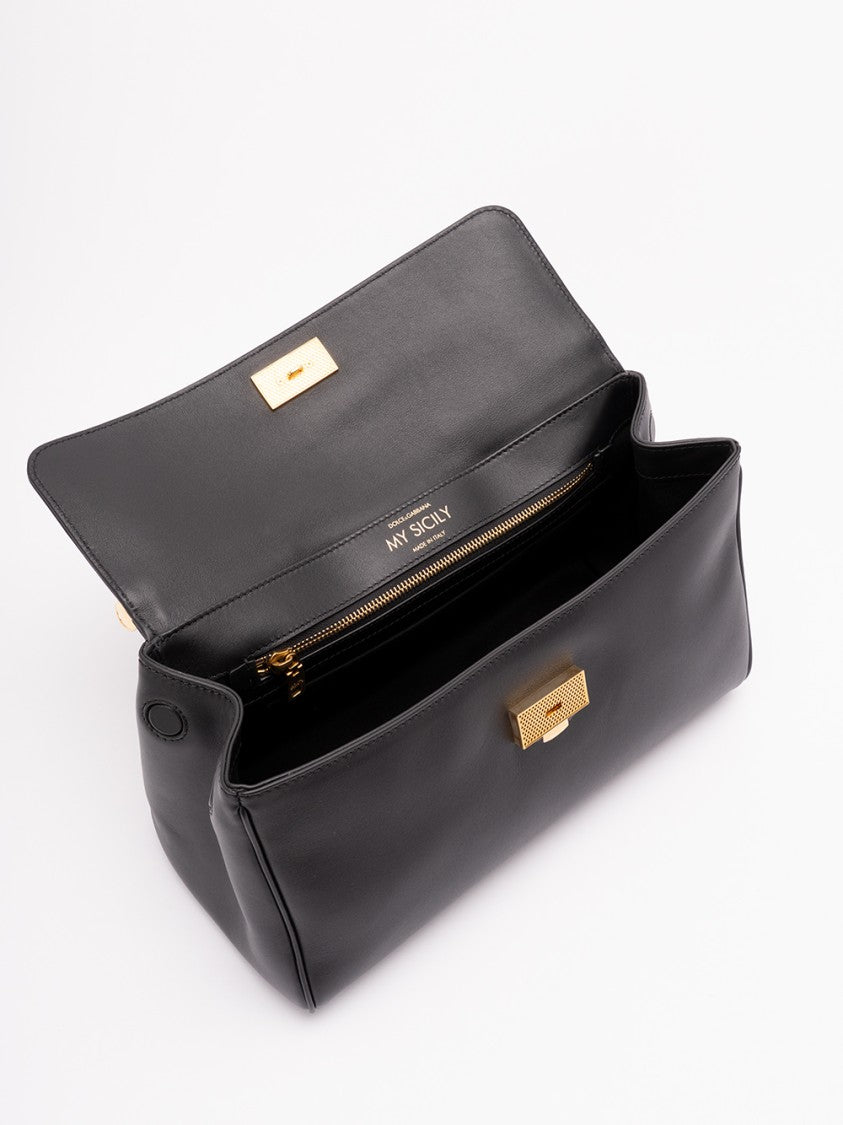 Dolce & Gabbana Structured Calf Leather Bag