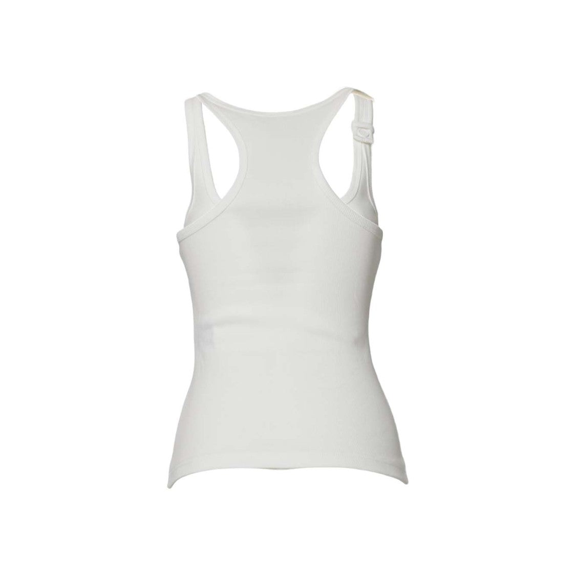 Courrèges Buckle 90'S Ribbed White