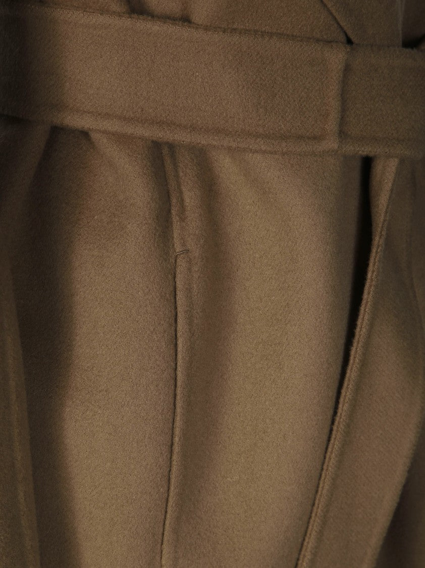Max Mara Mid-Length Coat With Wide Shawl Collar