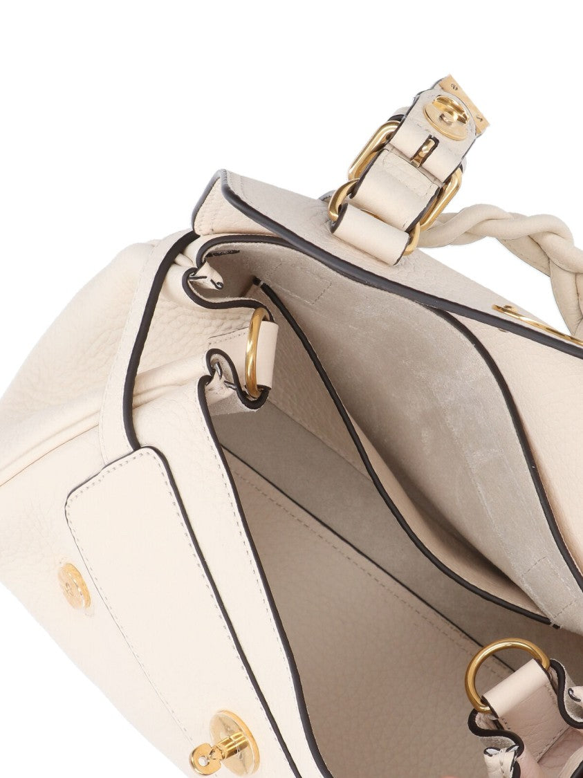 Mulberry “Alexa” Mini Top-Handle Bag – Cream