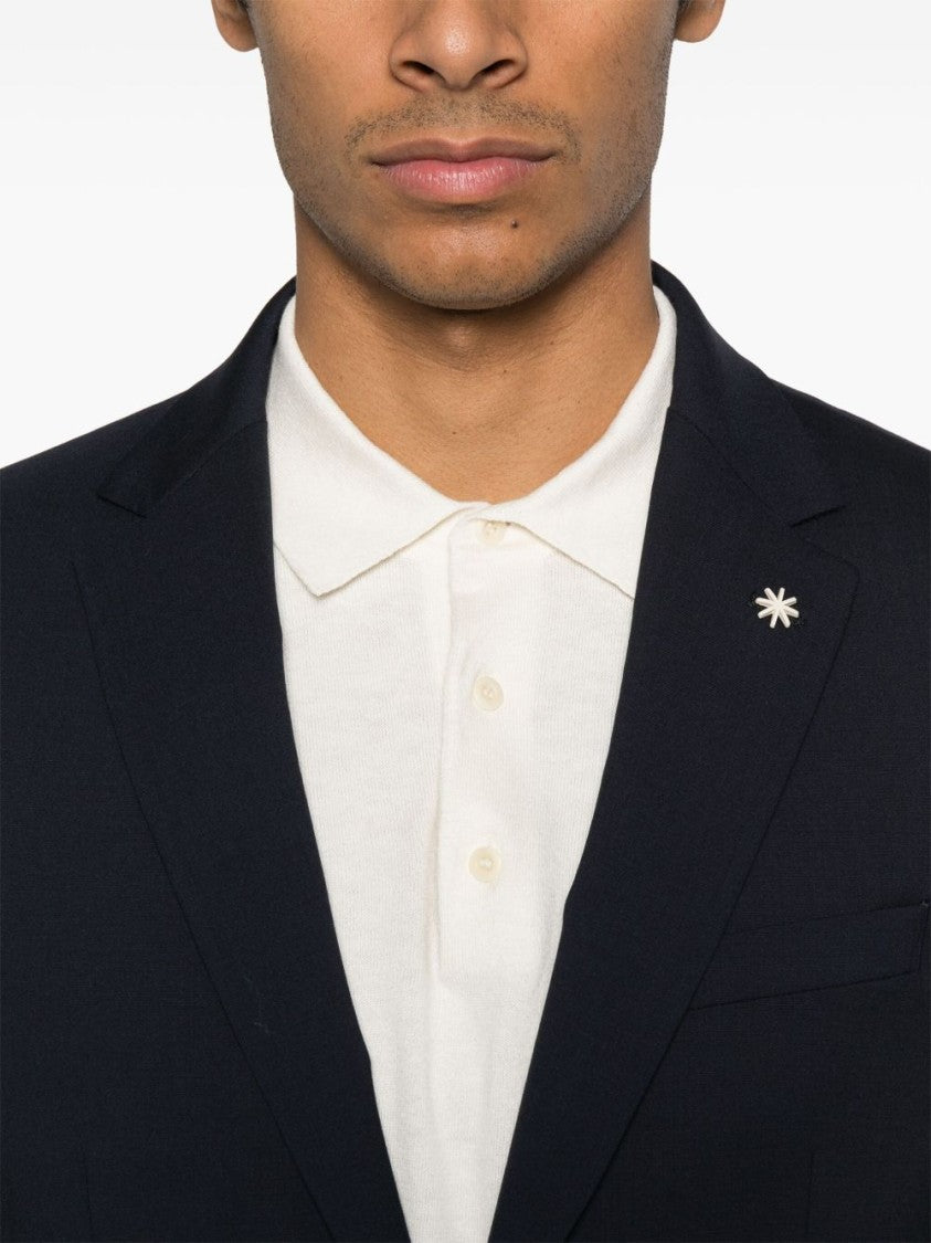 Manuel Ritz Single-Breasted Two-Piece Suit