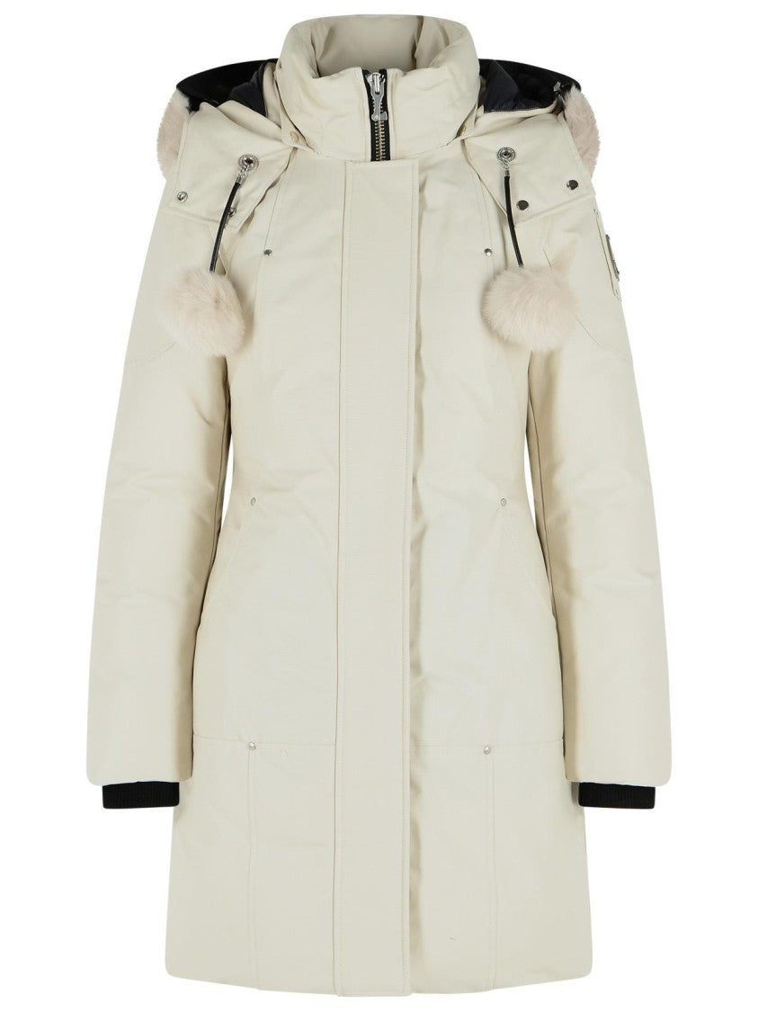 Moose Knuckles 'Stirling Original' Ivory Cotton Blend Parka