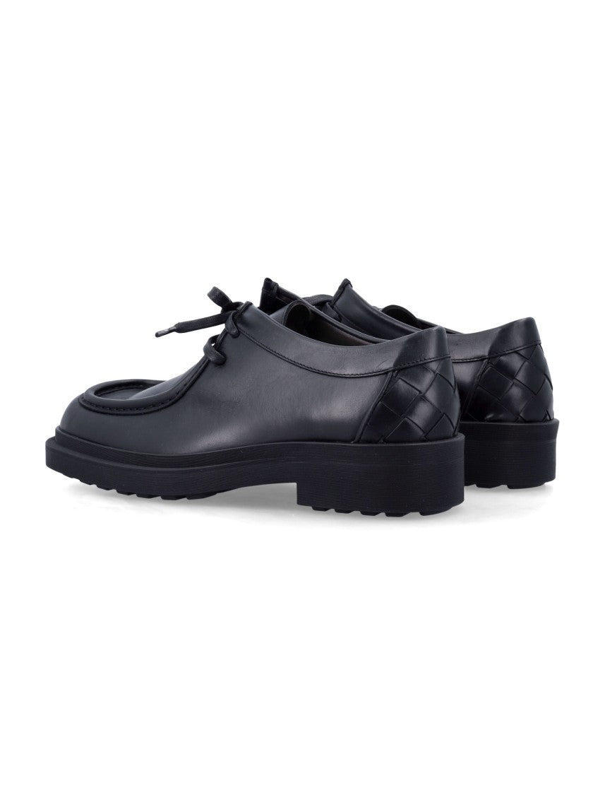 Bottega Veneta Ben Lace-Up Calfskin Shoes