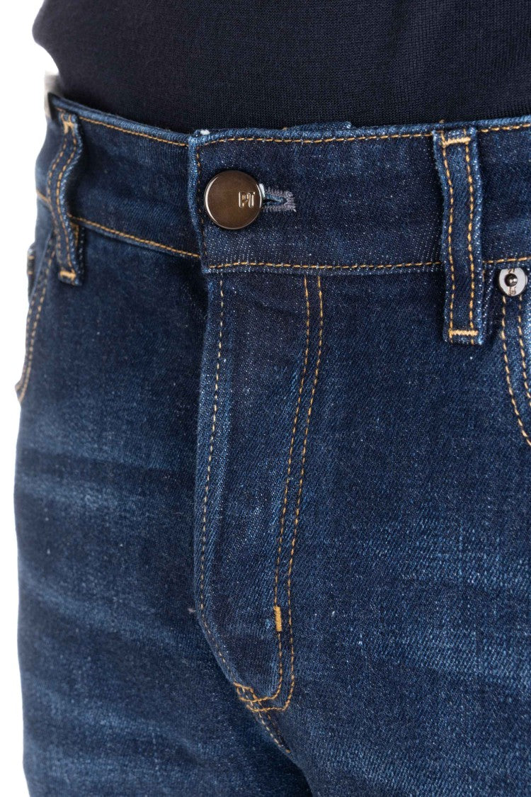 Pt Denim Dark Wash Regular Fit Jeans