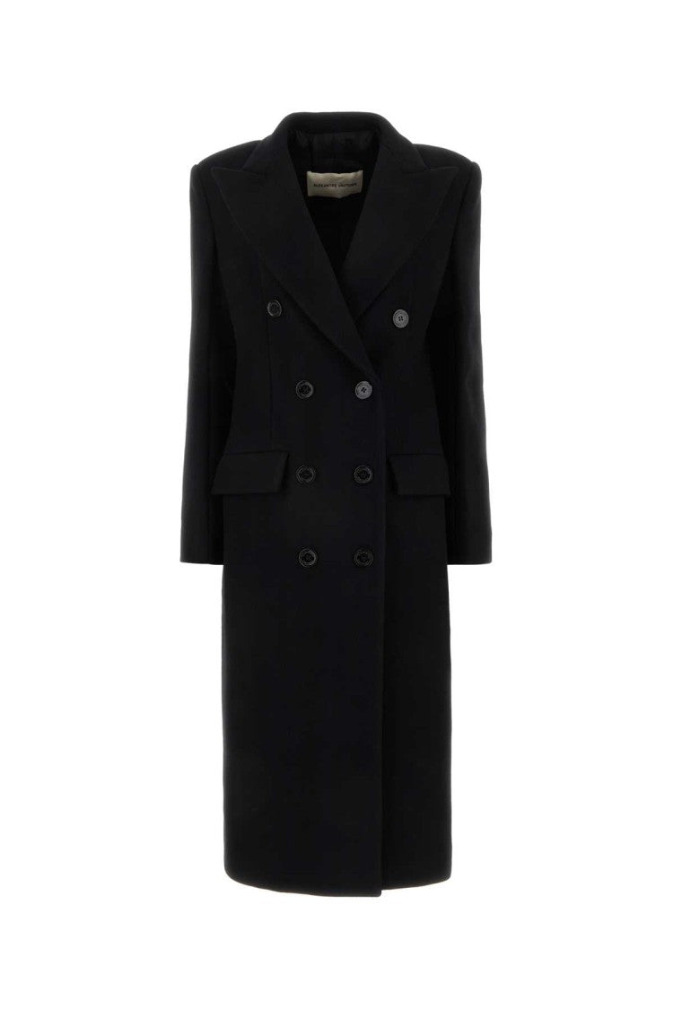 Alexandre Vauthier Black Wool Blend Coat