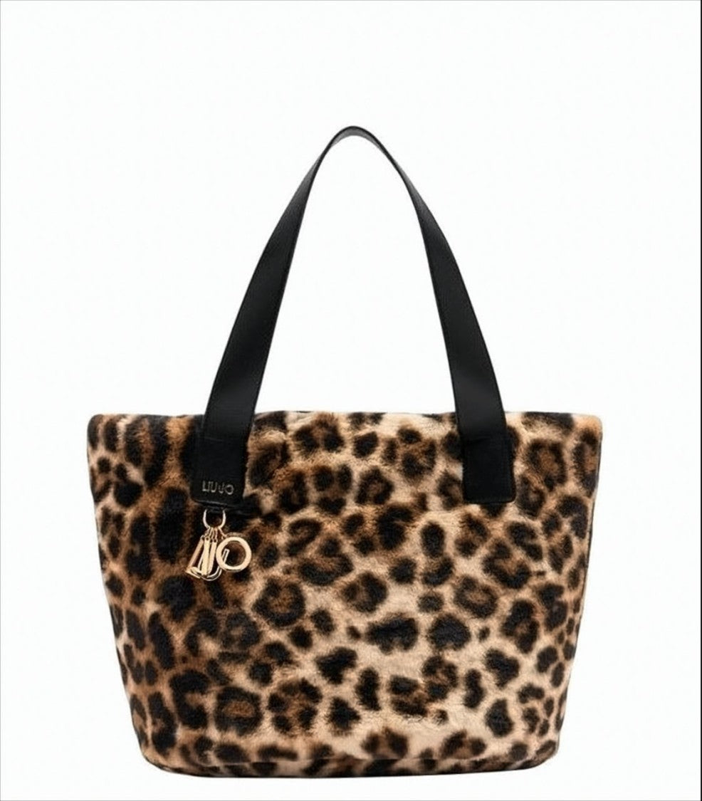 Liu Jo Large Hobo Bag With All-Over Animal Print