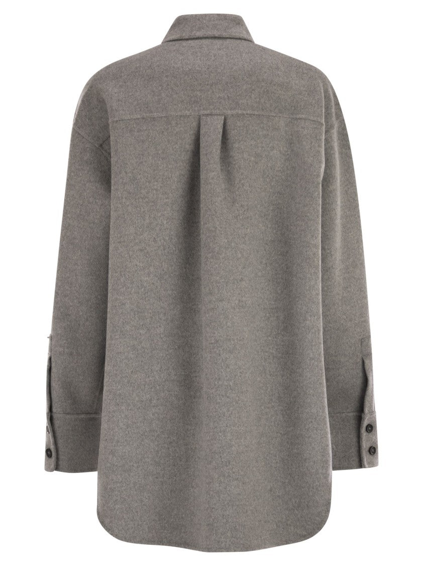 Sportmax Riber - Oversized Shirt In Double Fabric