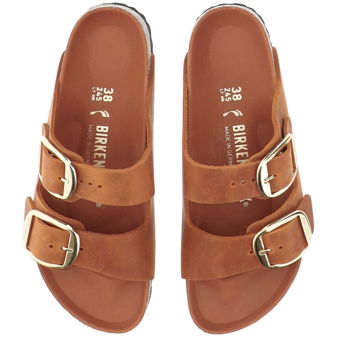 Birkenstock Orange Leather Sandals