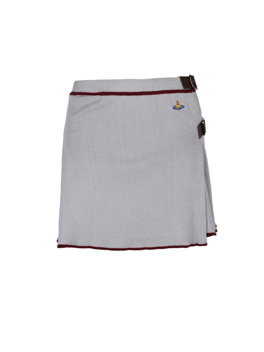 Vivienne Westwood Valentina Kilt Skirt With Wrap-Around Design And Pleated Back