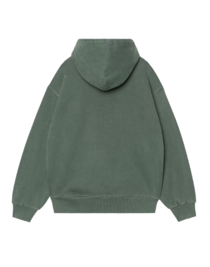Carhartt Wip Dark Scarab Garment-Dyed Cotton Hooded Sweatshirt