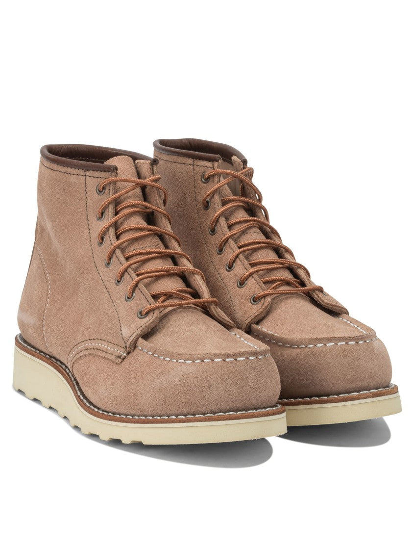 Red Wing 6'' Moc Toe 3319 Dusty Rose Abilene Lace-Up Ankle Boots