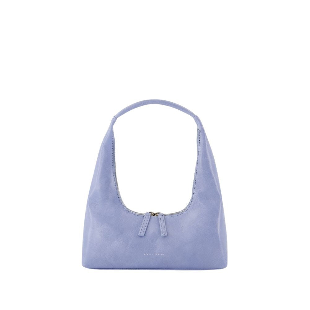 Margesherwood Calfskin Leather Shoulder Bag With Rounded Silhouette