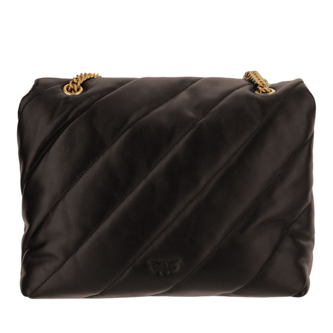 Pinko Quilted Nappa Leather Bag With Signature Love Birds Detail