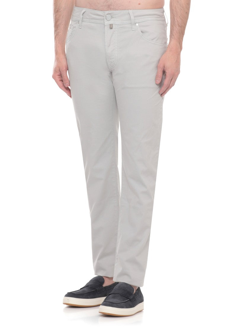 Jacob Cohen Light Grey Nick Cotton Pants